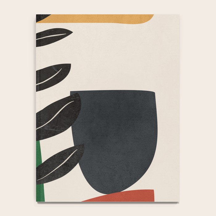 Modern Abstract Minimal Shapes Branches Art 5 Notebook Gallery Image 4