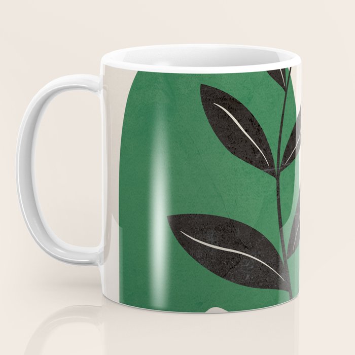 Modern Abstract Minimal Shapes Branches Art 5 Coffee Mug Gallery Image 3