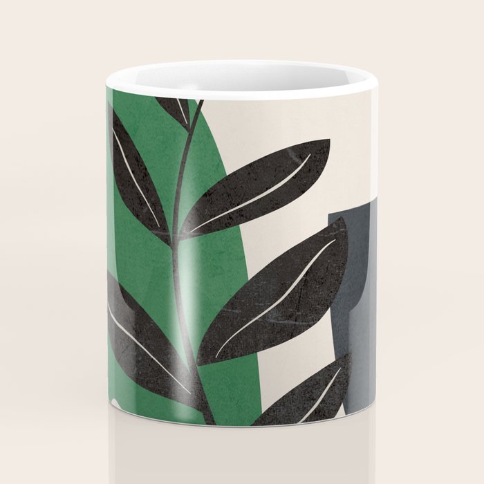 Modern Abstract Minimal Shapes Branches Art 5 Coffee Mug Gallery Image 4