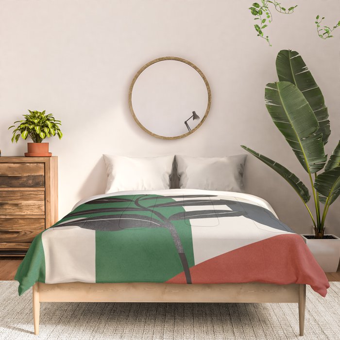Modern Abstract Minimal Shapes Branches Art 5 Comforter Gallery Image 3