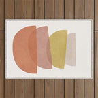 Abstract Minimal Shapes V Outdoor Rug Gallery Image 1
