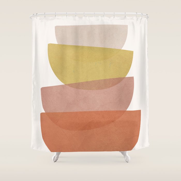 Abstract Minimal Shapes V Shower Curtain Gallery Image 1
