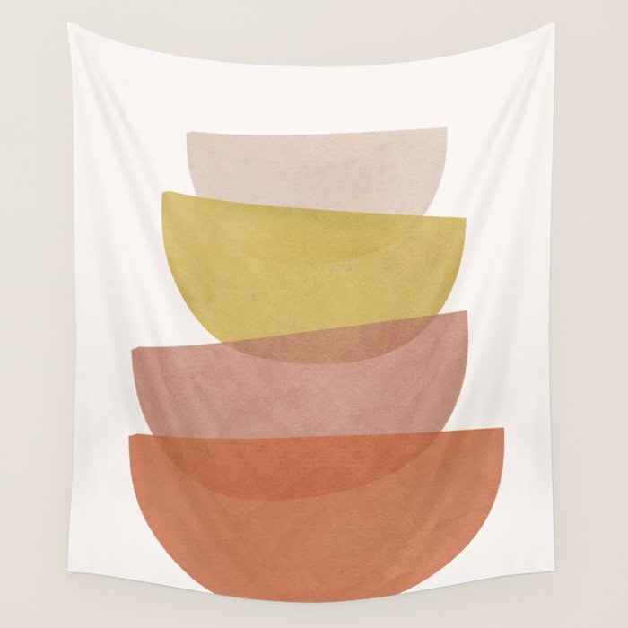 Abstract Minimal Shapes V Wall Tapestry Gallery Image 1