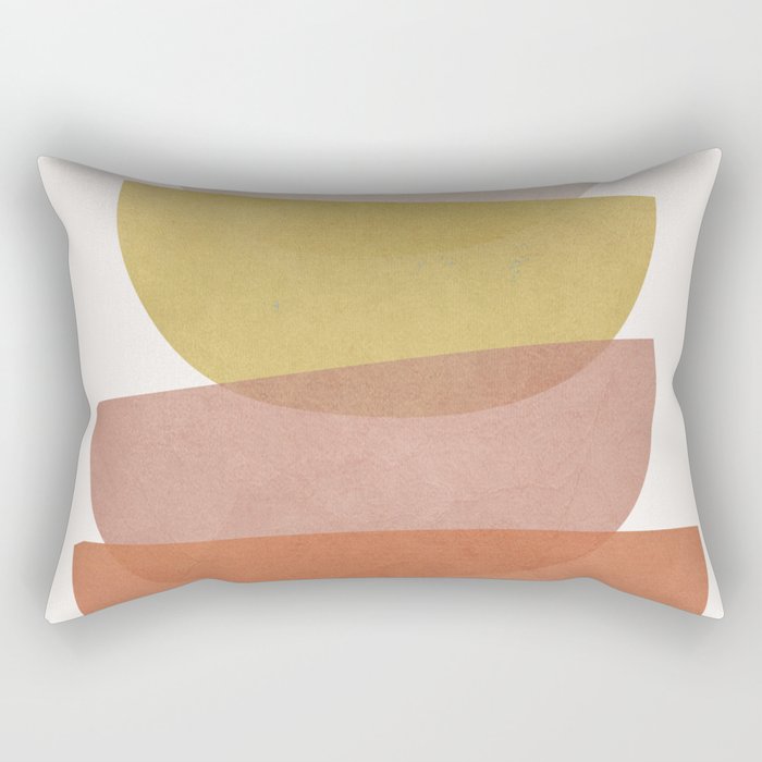 Abstract Minimal Shapes V Rectangular Pillow Gallery Image 1