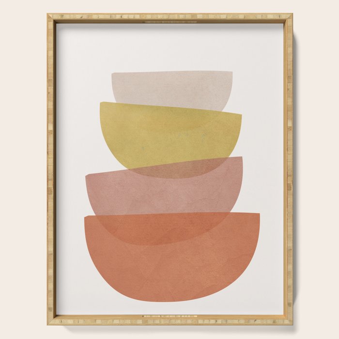 Abstract Minimal Shapes V Serving Tray Gallery Image 1