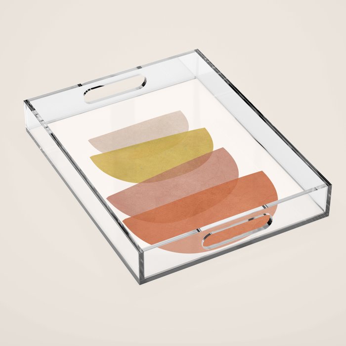 Abstract Minimal Shapes V Acrylic Tray Gallery Image 1