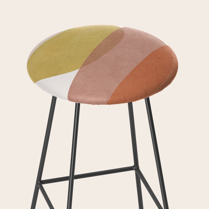 Abstract Minimal Shapes V Stool Gallery Image 2