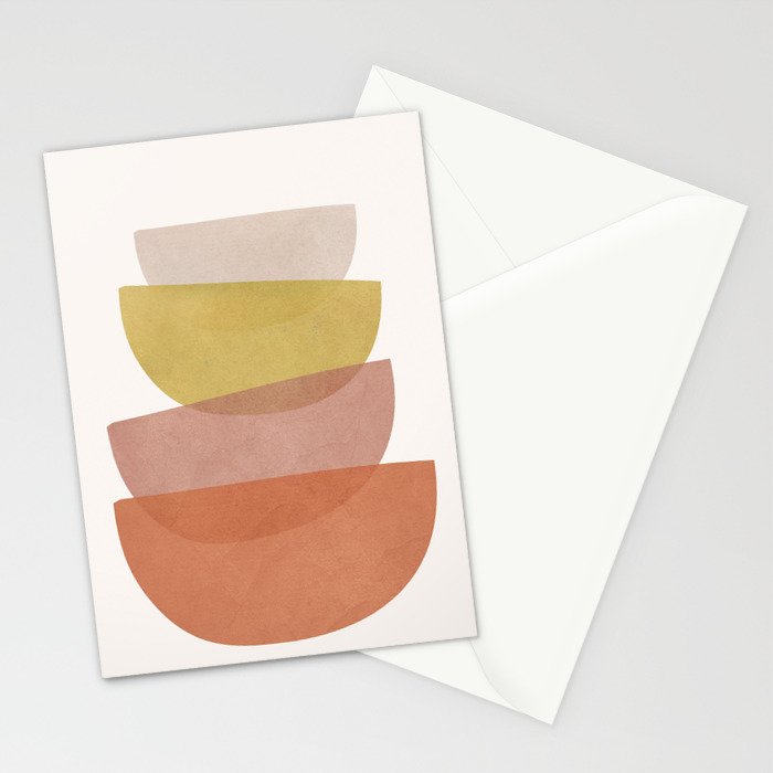 Abstract Minimal Shapes V Stationery Card Gallery Image 2