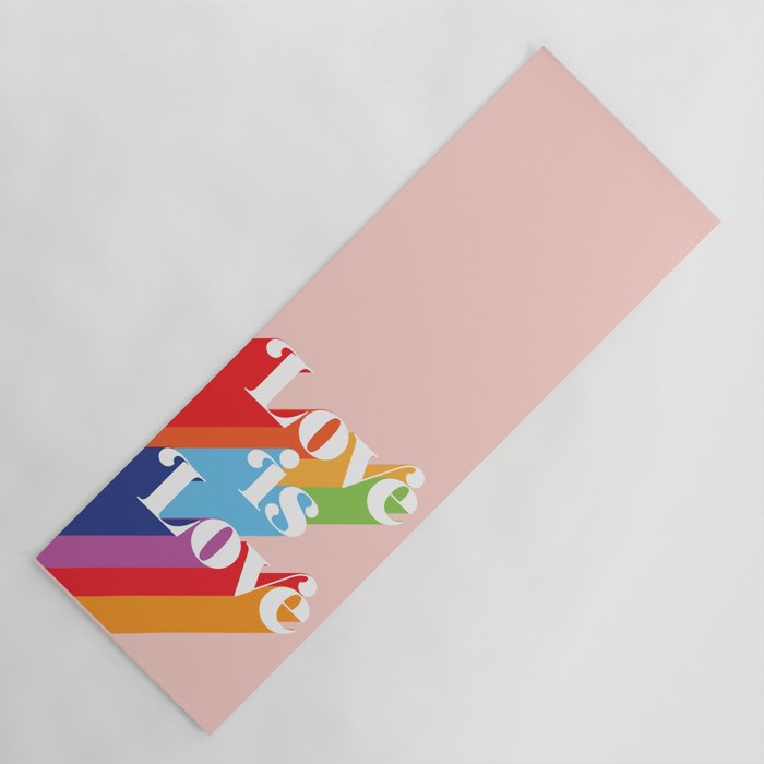 Love is Love Theme Yoga Mat Gallery Image 1