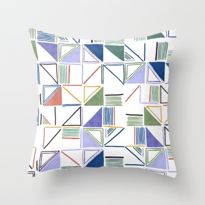 Abstract forms of lines 77G Throw Pillow Gallery Image 6