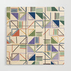 Abstract forms of lines 77G Wood Wall Art Gallery Image 1