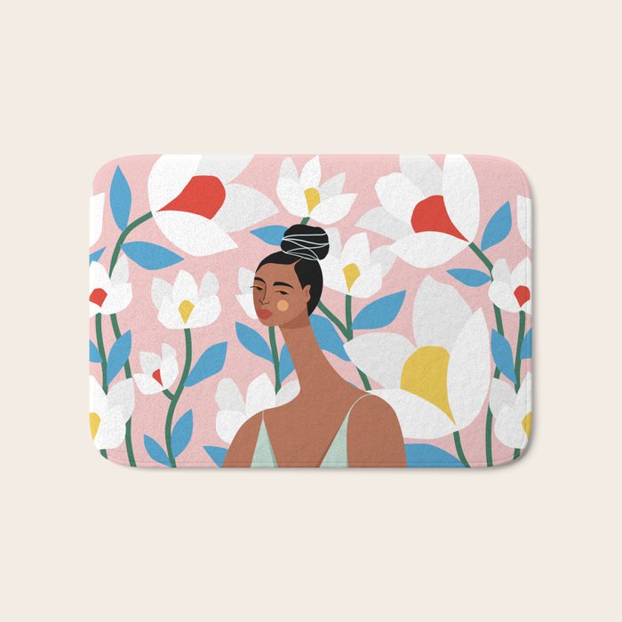 Boho Top Knot Bath Mat Gallery Image 1