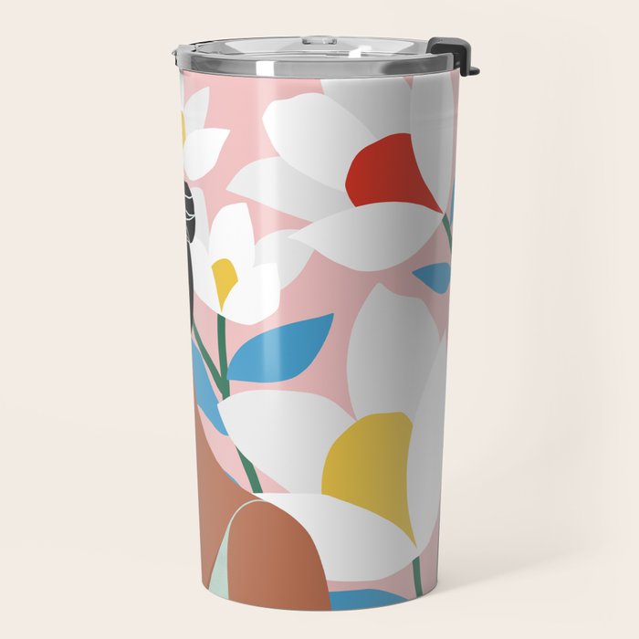 Boho Top Knot Travel Mug Gallery Image 2