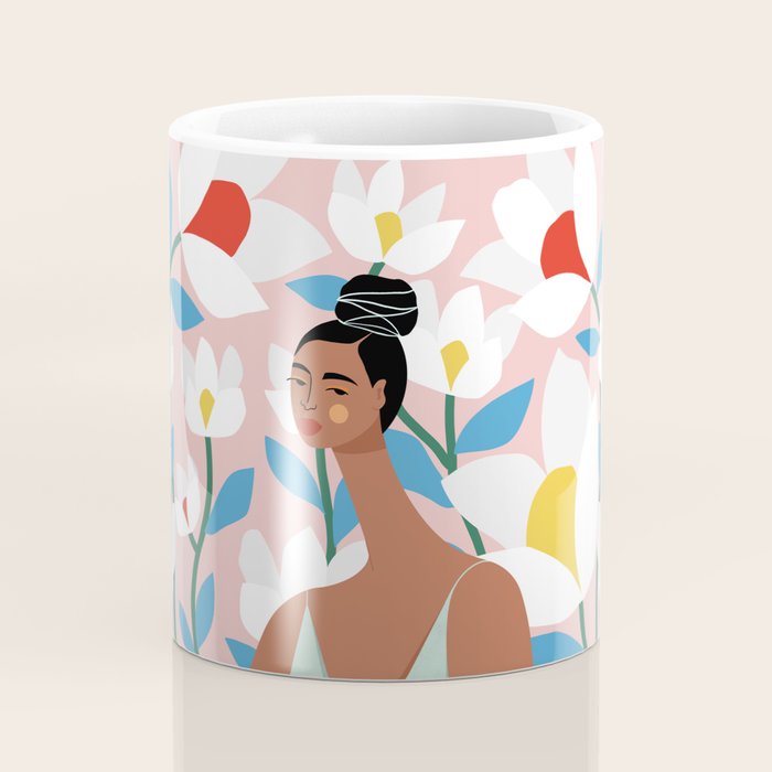 Boho Top Knot Coffee Mug Gallery Image 4