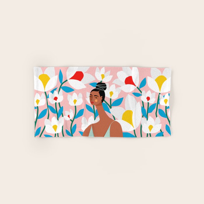 Boho Top Knot Bath Towel Gallery Image 1