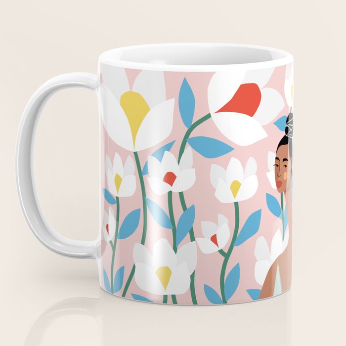 Boho Top Knot Coffee Mug Gallery Image 3