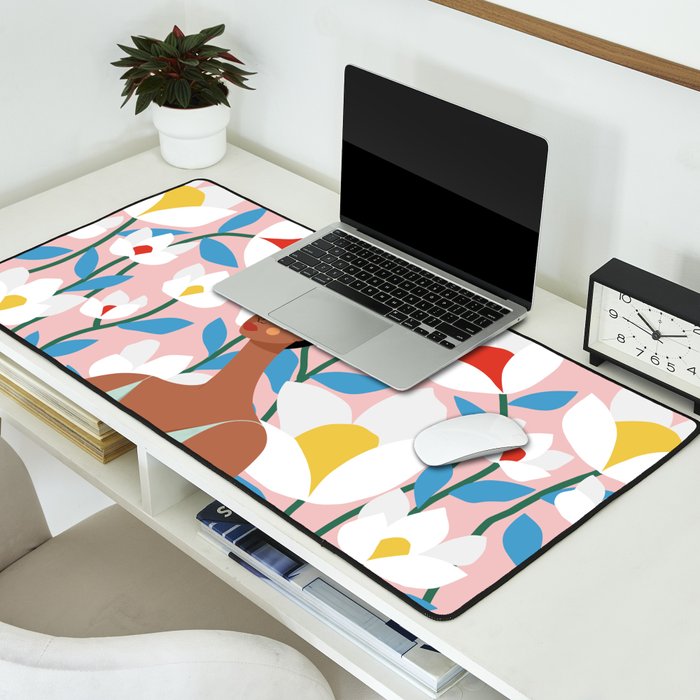 Boho Top Knot Desk Mat Gallery Image 2