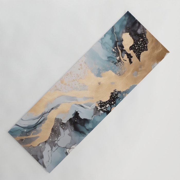 Splash of gold Yoga Mat Gallery Image 1