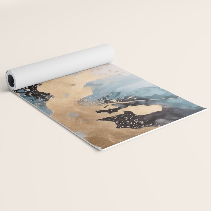 Splash of gold Yoga Mat Gallery Image 2