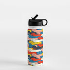 COLORED DOGS PATTERN 2 Water Bottle Gallery Image 1