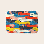 COLORED DOGS PATTERN 2 Bath Mat Gallery Image 1
