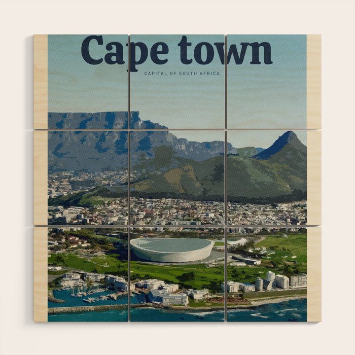 Visit Cape town Wood Wall Art Gallery Image 1