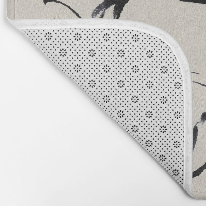 Ink Flower 2  Bath Mat Gallery Image 2
