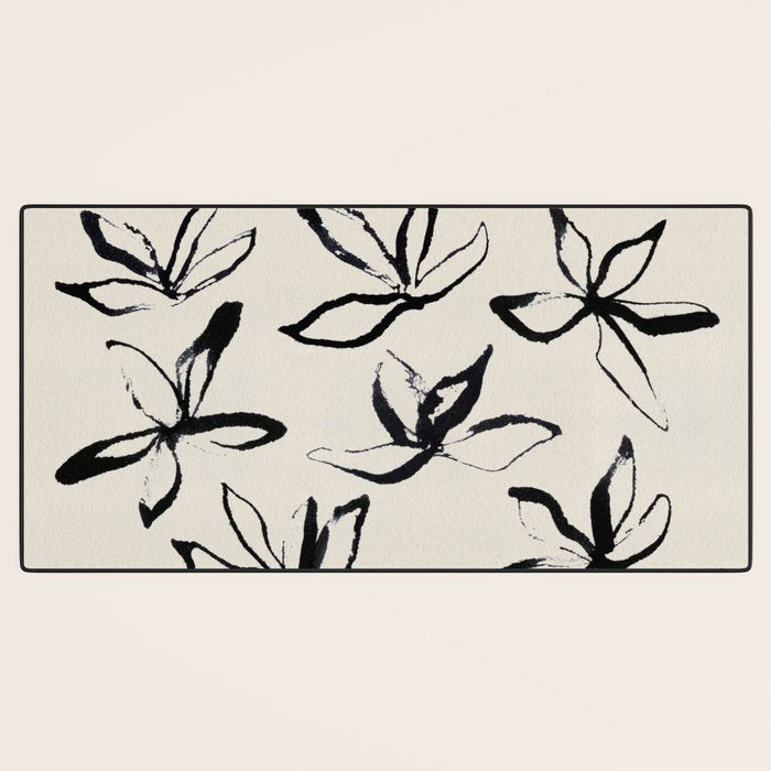 Ink Flower 2  Desk Mat Gallery Image 3
