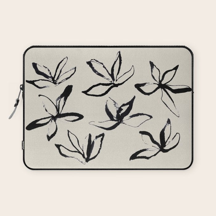 Ink Flower 2  Laptop Sleeve Gallery Image 1