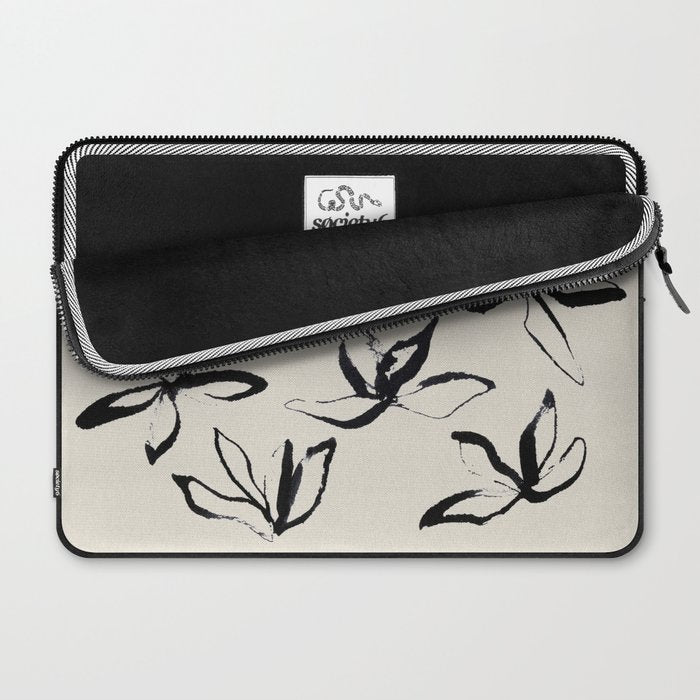 Ink Flower 2  Laptop Sleeve Gallery Image 2
