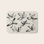 Ink Flower 2  Bath Mat Gallery Image 1