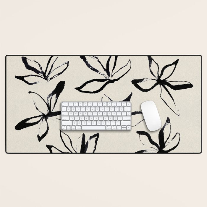 Ink Flower 2  Desk Mat Gallery Image 1