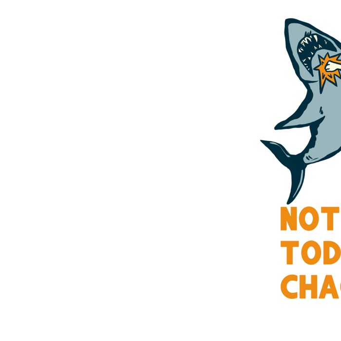 Not Today Chaos! Funny Man Punching Shark Tattoo Style Art Coffee Mug Gallery Image 2