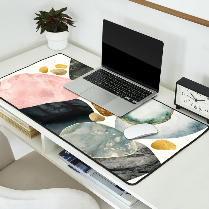 Pebble Abstract Desk Mat Gallery Image 2