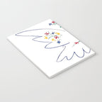 Pablo Picasso Dove Of Peace 1949 Artwork Shirt, Reproduction Notebook Gallery Image 3