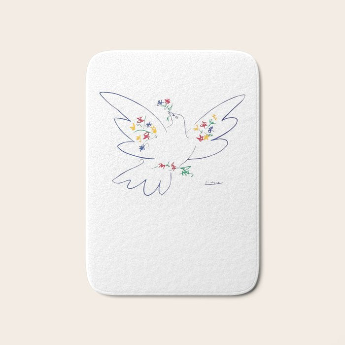 Pablo Picasso Dove Of Peace 1949 Artwork Shirt, Reproduction Bath Mat Gallery Image 1