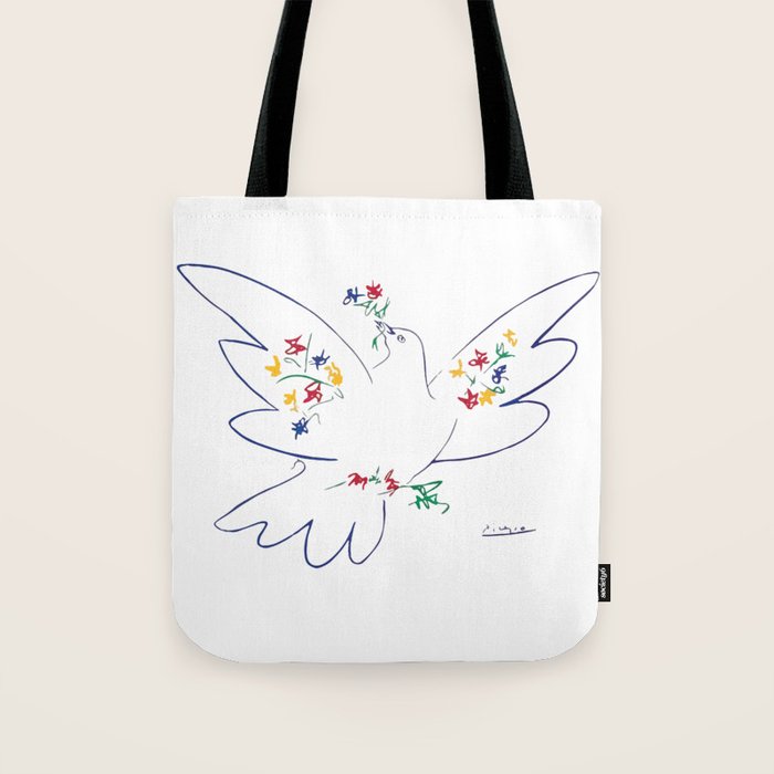Pablo Picasso Dove Of Peace 1949 Artwork Shirt, Reproduction Tote Bag Gallery Image 1