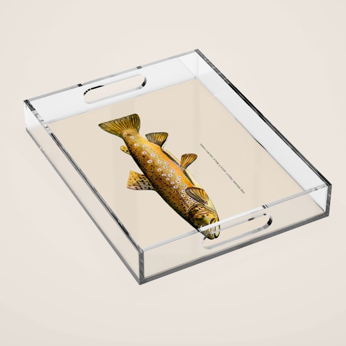 The Brown Trout Acrylic Tray Gallery Image 1
