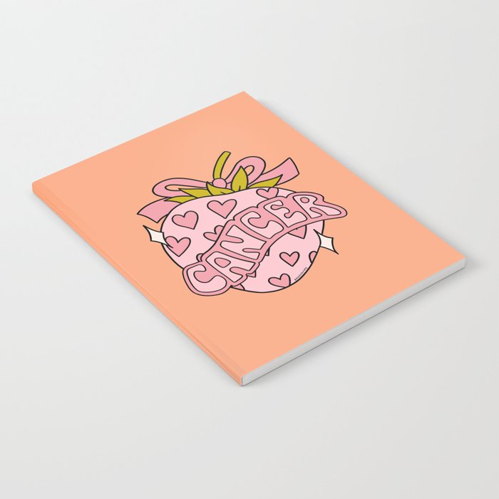 Cancer Zodiac Strawberry Notebook Gallery Image 1