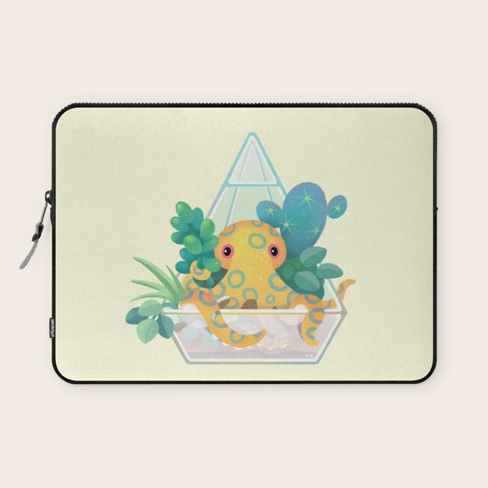 Ocean terrarium - Blue ringed octopus Laptop Sleeve Gallery Image 1