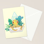 Ocean terrarium - Blue ringed octopus Stationery Card Gallery Image 2