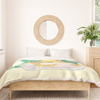 Ocean terrarium - Blue ringed octopus Duvet Cover Gallery Image 3