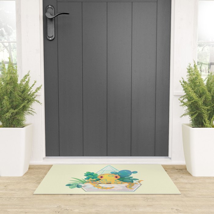 Ocean terrarium - Blue ringed octopus Welcome Mat Gallery Image 3