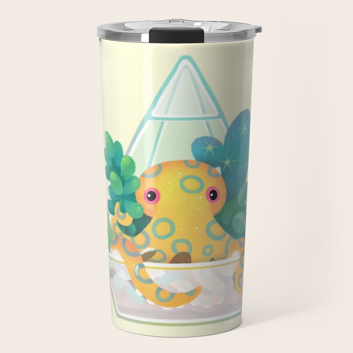Ocean terrarium - Blue ringed octopus Travel Mug Gallery Image 1