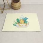 Ocean terrarium - Blue ringed octopus Rug Gallery Image 1