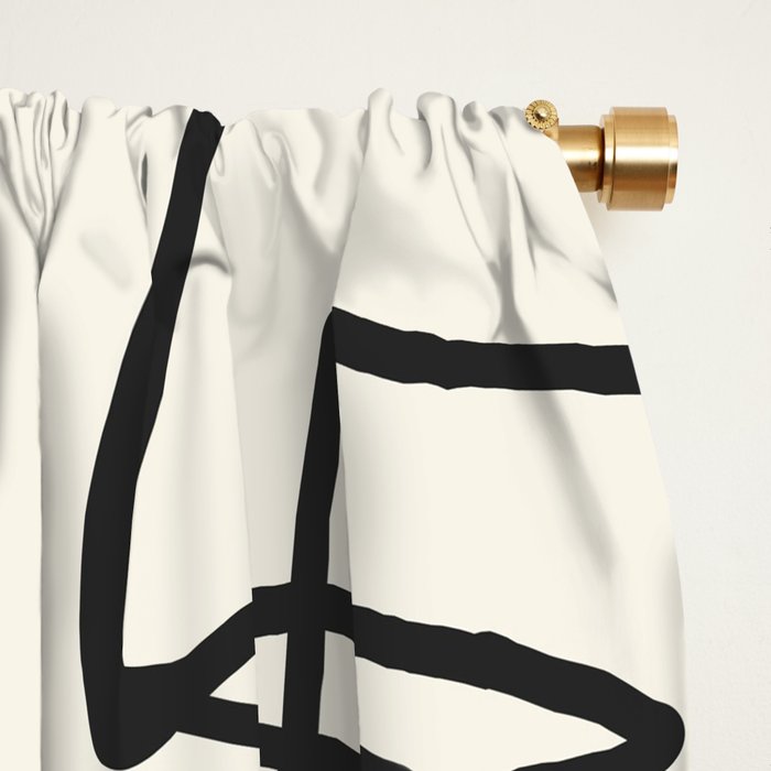 Abstract line art 12 Window Curtain Gallery Image 2