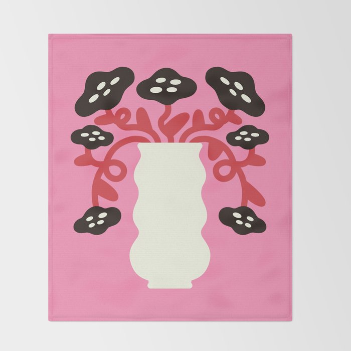 Dried Lotus Flowers Throw Blanket Gallery Image 2