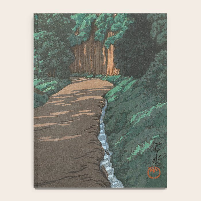 Hasui Kawase, Road To Nikko - Vintage Japanese Woodblock Print Art Notebook Gallery Image 4