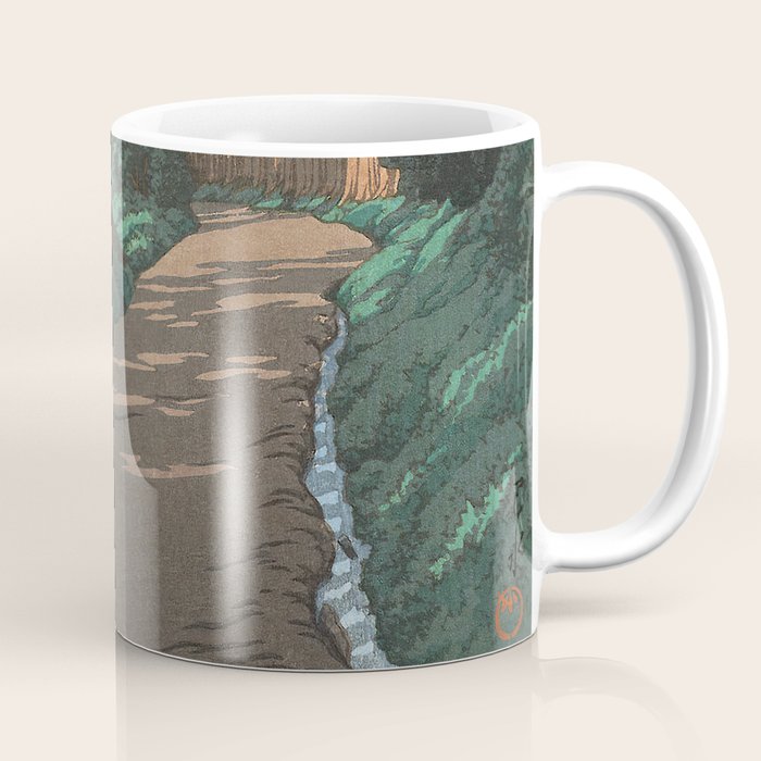 Hasui Kawase, Road To Nikko - Vintage Japanese Woodblock Print Art Coffee Mug Gallery Image 1