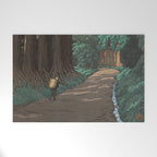 Hasui Kawase, Road To Nikko - Vintage Japanese Woodblock Print Art Welcome Mat Gallery Image 1